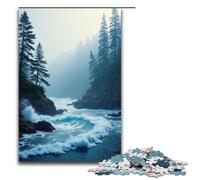 Rompecabezas de Madera de 1000 Piezas Olas de Pino para Adultos 1000 Piezas (75 x 50 cm)