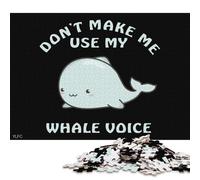 Rompecabezas de Madera de 1000 Piezas para Adultos con diseño de Ballena bebé y Peces. Ideal para Regalar a Amigos y Familiares. 1000 Piezas (75x50cm).