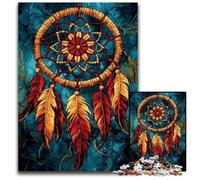 Rompecabezas de Madera de 1000 Piezas para Adultos, diseño de atrapasueños, Ideal como decoración del hogar, para familias, Hombres, Mujeres y Personas Mayores, 50x75cm