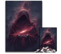 Rompecabezas de Madera de 1000 Piezas para Adultos, diseño de Caballero Misterioso, Juego Educativo, Juguete de desafío para Adolescentes, 50x75cm