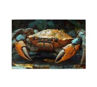 Rompecabezas de madera de 1000 piezas para adultos, diseño de cangrejo cubierto de tierra, para adultos, regalos para decoración del hogar