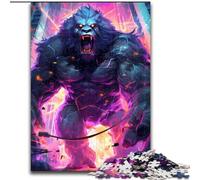 Rompecabezas de Madera de 1000 Piezas para Adultos,diseño de Gorilla Ultimate Power Diversión en casa,Regalo de cumpleaños,Regalo de Viaje,50x75cm,Ideal para Fiestas de cumpleaños para Hombres