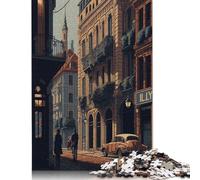 Rompecabezas de Madera de 1000 Piezas para Adultos, diseño de Lyon Pixel Art, para niños, Juegos Familiares, 1000 Piezas (75 x 50 cm)