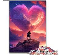 Rompecabezas de Madera de 1000 Piezas para Adultos, diseño de Nubes de Amor, tamaño 50x75cm, Ideal para el Cerebro y la decoración del hogar, Fiestas.