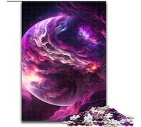Rompecabezas de Madera de 1000 Piezas para Adultos, diseño de Planetas y Universos, tamaño 50x75cm, un desafiante Juego Interactivo para Adolescentes y Familia.