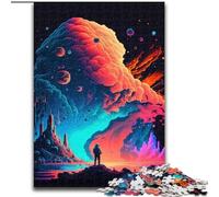 Rompecabezas de Madera de 1000 Piezas para Adultos, el último Hombre Padres, Parejas y Amigos Edades 14+ 50x75cm Fiesta de cumpleaños para Hombres y Mujeres