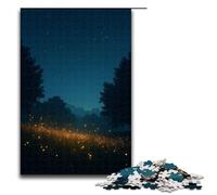 Rompecabezas de Madera de 1000 Piezas para Adultos: Luciérnagas Brillan en una Noche de Verano Ideal para niños a Partir de 12 años Juguetes educativos 1000 Piezas (75 x 50 cm)
