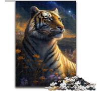 Rompecabezas de Madera de 1000 Piezas para Adultos, Planet Tiger 50x75cm, Ideal para el Cerebro y para Relajarse en la adolescencia.