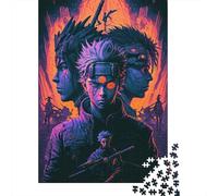 Rompecabezas de Madera de 1000 Piezas para Adultos, Rompecabezas Cuadrado Ninja Asesino para niños, Juegos Familiares, 1000 Piezas (75x50cm)