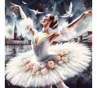 Rompecabezas de madera de 1000 piezas para adultos, rompecabezas de bailarina de ballet, niña bailando, Dios dice que eres obras de arte, rompecabezas de juego intelectual, juguetes de descompresión