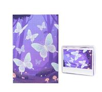 Rompecabezas de madera de 1000 piezas para adultos, rompecabezas de imagen personalizable, rompecabezas de mariposa divertido de madera, decoración moderna del hogar, arte de pared, regalo único (29.5