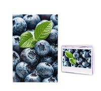 Rompecabezas de madera de 1000 piezas para adultos, rompecabezas difíciles, personalizables, deliciosos, arándanos, divertido rompecabezas de madera, decoración moderna del hogar, arte de pared