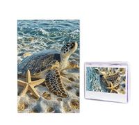 Rompecabezas de madera de 1000 piezas para adultos, rompecabezas difíciles, personalizados, tortugas marinas, estrellas de mar, divertidos rompecabezas de madera, decoración del hogar, arte de pared
