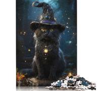 Rompecabezas de Madera de 1000 Piezas para Adultos, The Purrfect Spellcaster, Rompecabezas para niños, Juegos Familiares, 1000 Piezas (75 x 50 cm)