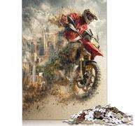 Rompecabezas de Madera de 1000 Piezas Rider Through The Storm para Adultos, Rompecabezas de ingenio para niños, 1000 Piezas (75 x 50 cm)