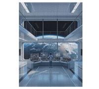 Rompecabezas de madera de 35/70/120/200/300/500/1000 piezas para adultos, rompecabezas vertical de arte de estación espacial, madera de álamo de alta calidad con partición de letras, decoración de