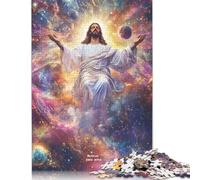 Rompecabezas de Madera de 500 Piezas con la Imagen de Jesús para Adultos, Juego Educativo para Adolescentes (52 x 38 cm)