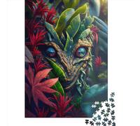 Rompecabezas de Madera de 500 Piezas con temática alienígena del Bosque. Juego Educativo para Adultos. 500 Piezas (52 x 38 cm).