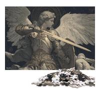 Rompecabezas de Madera de 500 Piezas del Ángel de la Justicia para Adultos, Juego Educativo, Juguete de desafío, 500 Piezas (52 x 38 cm)