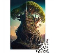 Rompecabezas de Madera de 500 Piezas del Reino de los Cuentos de Hadas para Adultos. Juego Educativo para niños 500 Piezas (52 x 38 cm).