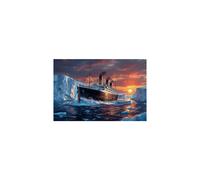 Rompecabezas de madera de 500 piezas del Titanic y el Iceberg: el mejor regalo educativo para ejercitar el cerebro y decorar el hogar.