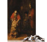 Rompecabezas de Madera de 500 Piezas El Regreso del Hijo pródigo, Cuadrado y Creativo, para Adultos, 52 x 38 cm.