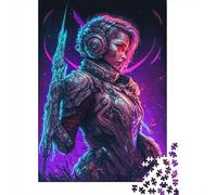 Rompecabezas de Madera de 500 Piezas para Adultos Blade Queen, Rompecabezas Cuadrado para niños, Juegos Familiares, 500 Piezas (52x38cm)