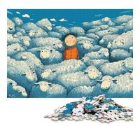 Rompecabezas de Madera de 500 Piezas para Adultos, Lost in The Herd, Juego Educativo, 52 x 38 cm