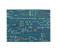 Rompecabezas de Madera de 500 Piezas para Adultos Mayores con fórmulas matemáticas.