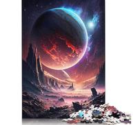 Rompecabezas de Madera de 500 Piezas para Adultos, Planeta Celestial Serenity, Rompecabezas para niños, Juegos Familiares, 500 Piezas (52 x 38 cm)