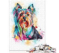 Rompecabezas de Madera de 520 Piezas para Adolescentes, Yorkshire Terrier, para Adultos y Adolescentes Mayores de 18 años Adultos. 520 Piezas (52 x 38 cm).