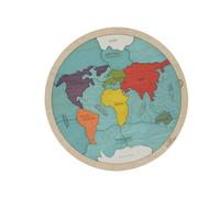 Rompecabezas de madera de 7 continentes y 5 océanos de la Tierra para niños, 21 piezas de rompecabezas, juguete educativo y de aprendizaje para niños y niñas a partir de 3 años