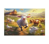 Rompecabezas de madera de African Animals de 1000 piezas, rompecabezas para adultos y niños para impresión de alta definición, juego familiar desafío (75×50cm)
