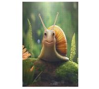 Rompecabezas de madera de caracol de animales para adultos, 1000 piezas, juego de ajo, para adultos y niños, juguete para exterior y viaje (78 x 53 cm)