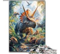 Rompecabezas de Madera de Dinosaurio de 1000 Piezas, 26x38cm, Ideal para Decorar el hogar o la Oficina