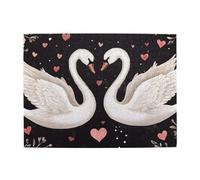 Rompecabezas de madera de dos cisnes simétricos amorosos de 500 piezas para adultos, rompecabezas desafiante para juego de tamaño de 15 x 20.4 pulgadas