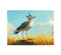 Rompecabezas de madera de gorrión de campo de arroz, rompecabezas de 500 piezas para adultos, rompecabezas desafiante para juego de tamaño 15 x 20.4 pulgadas