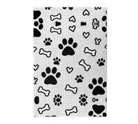 Rompecabezas de madera de huesos y patas de perro, 1000 piezas, actividad familiar relajante para adultos, rompecabezas de paisaje colorido en caja de plástico, regalo de decoración del hogar