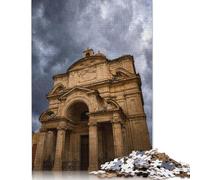 Rompecabezas de Madera de la Iglesia de Santa Catalina de 500 Piezas para Adultos, Juegos educativos para niños (52 x 38 cm)