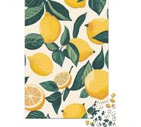 Rompecabezas de Madera de limón de 1000 Piezas para Adultos, Rompecabezas Rectangular Creativo, Juego de desafío para el Cerebro, 1000 Piezas (75 x 50 cm)