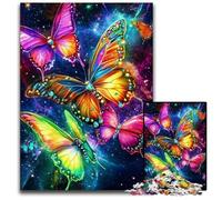 Rompecabezas de Madera de Mariposas para Adultos, 1000 Piezas, Colorido, decoración del hogar y Juego Familiar Interactivo, Regalo Ideal, 50x75cm