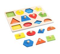 Rompecabezas De Madera De Múltiples Formas Bebe Tablero De Juguete De Forma Geométrica Bebé Puzzle Montessori con Varias Formas para Bebe Formas Geométricas Montessori Tablet para Niños Niñas