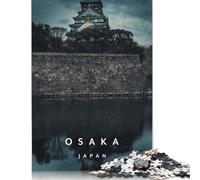 Rompecabezas de Madera del Castillo de Osaka de 1500 Piezas para Adultos, Adolescentes, decoración del hogar, 1500 Piezas (85 x 57 cm)