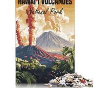 Rompecabezas de madera del Parque Nacional de los Volcanes de Hawaii, 500 piezas, para adolescentes, regalos, rompecabezas sostenibles para adultos | Juegos 500 piezas (52 x 38 cm)