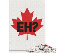 Rompecabezas de Madera Educativo de 1000 Piezas con diseño de Hoja de Arce Canadiense, Ideal para Adultos. Juego Familiar de 75 x 50 cm.