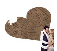 Rompecabezas de Madera en Forma de corazón | 32 Piezas de Rompecabezas de lo Que me Encanta de ti para Las Fiestas navideñas,Regalos sentimentales para el día de San Valentín, Aniversario, Luckxing