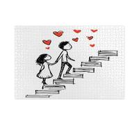 Rompecabezas de madera extraño para el día de San Valentín para adultos, 1000 piezas, rompecabezas de madera para bodas, amantes del amor, decoración para entretenimiento en el hogar