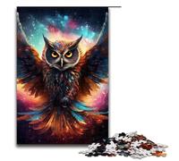 Rompecabezas de Madera Galaxy Owl para Adultos, 1000 Piezas, para niños a Partir de 12 años, decoración del hogar, 1000 Piezas