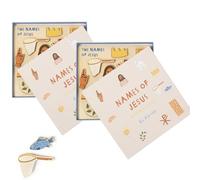 Rompecabezas de Madera Los Nombres de Jesús, Rompecabezas bíblico Cristiano de Madera, Piezas de Madera de álamo Extra Gruesas para un Juego fácil, Rompecabezas de Historias bíblicas (2PCs)