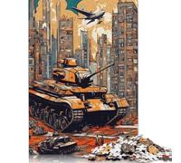 Rompecabezas de Madera M1A2 SEP Abrams de 500 Piezas para Adultos y Adolescentes. Juego Que explora la Creatividad y la resolución de Problemas (52 x 38 cm).